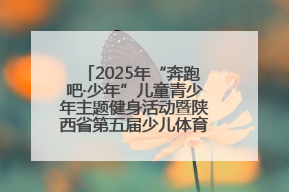 2025年“奔跑吧·少年”儿童青少年主题健身活动暨陕西省第五届少儿体育嘉年华活动启动