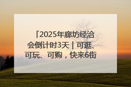 2025年廊坊经洽会倒计时3天｜可逛、可玩、可购，快来6街16巷逛市集