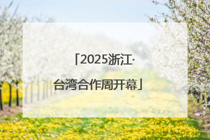 2025浙江·台湾合作周开幕