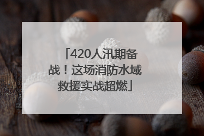 420人汛期备战！这场消防水域救援实战超燃