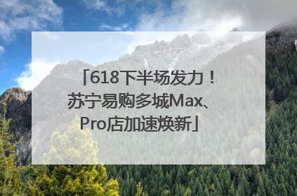 618下半场发力！苏宁易购多城Max、Pro店加速焕新