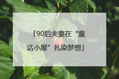 90后夫妻在“童话小屋”扎染梦想