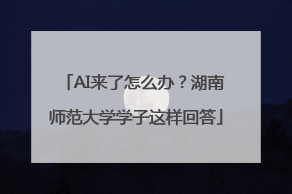 AI来了怎么办？湖南师范大学学子这样回答